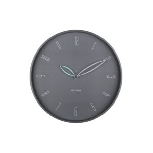 Blum Wanduhr Grau von Karlsson – elegante Wanduhr mit blütenblattähnlichen Zeigern