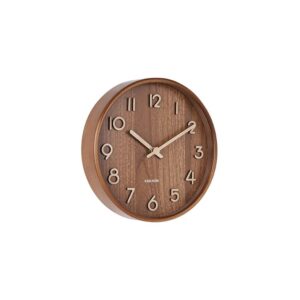 Mira Wanduhr Braun von Karlsson - elegante Wanduhr aus Walnussholz