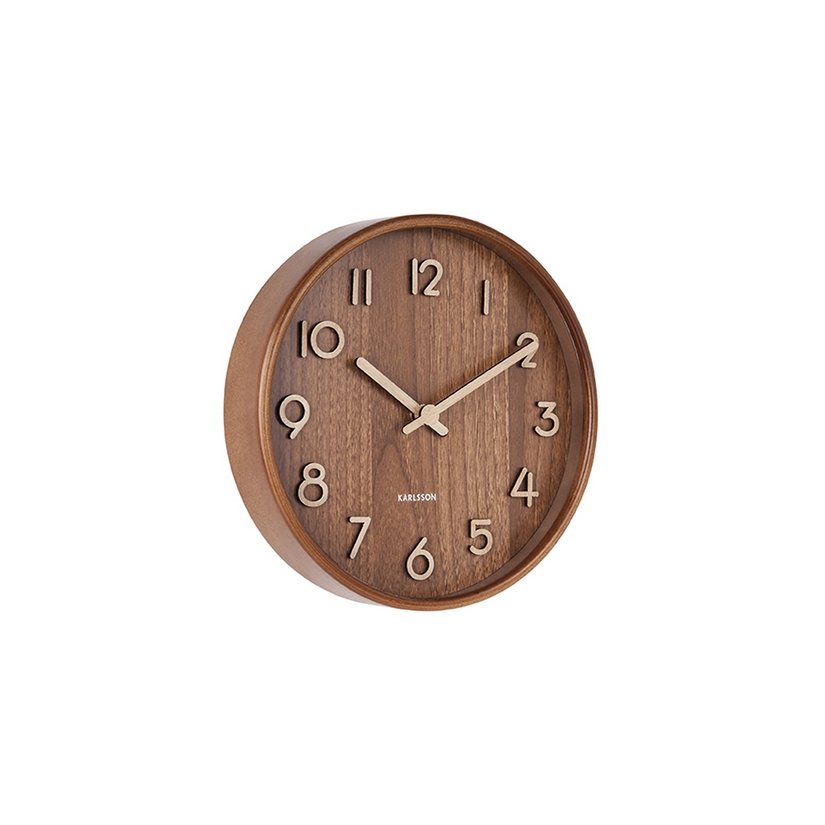 17013839-b403-4351-8866-a9728e60349d_1200x1200_fill.jpg Mira Wanduhr Braun von Karlsson - elegante Wanduhr aus Walnussholz