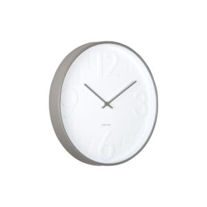 Ambia Wanduhr Grau/Weiß - Minimalistisches Design
