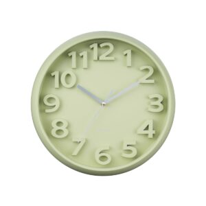 Mary Wanduhr Grün von Karlsson – elegante Wanduhr mit klassischen Zahlen
