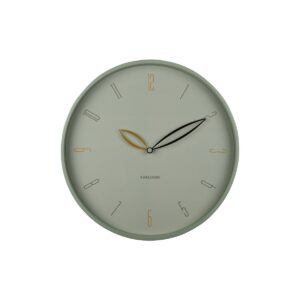 Blumi Wanduhr Grau/Grün von Karlsson – elegante Wanduhr mit blütenblattähnlichen Zeigern