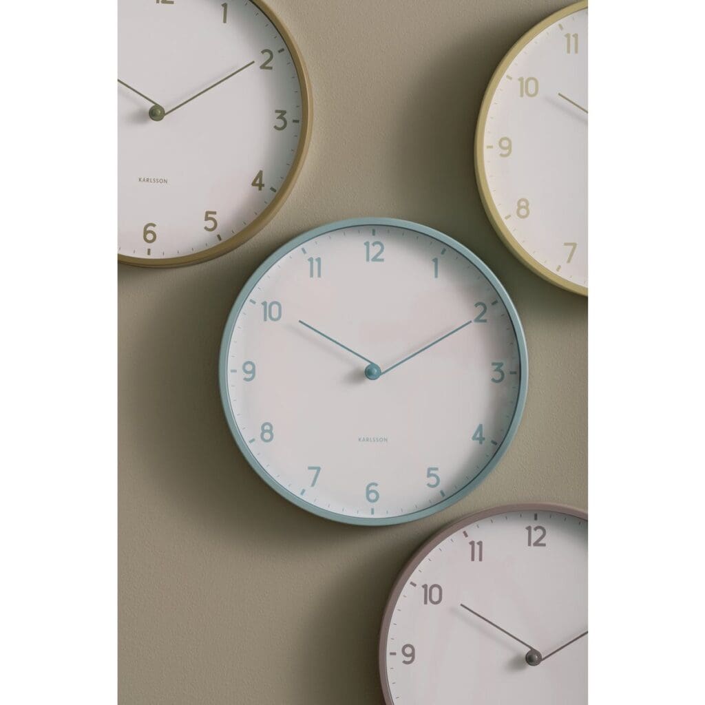 Freya Wanduhr Weiß/Grau - Minimalistisches Design