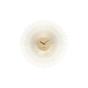Sun Wanduhr Gold von Karlsson – glamouröses Design aus Stahl