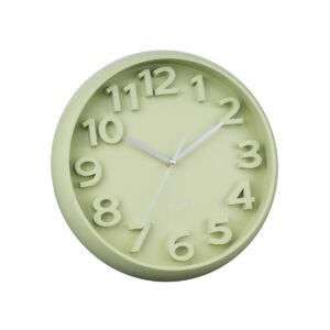 Mary Wanduhr Grün von Karlsson – elegante Wanduhr mit klassischen Zahlen
