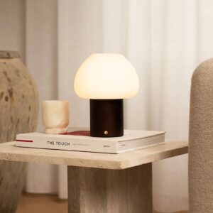 Fynn Tischlampe Dunkelbraune - kabellos und dimmbar