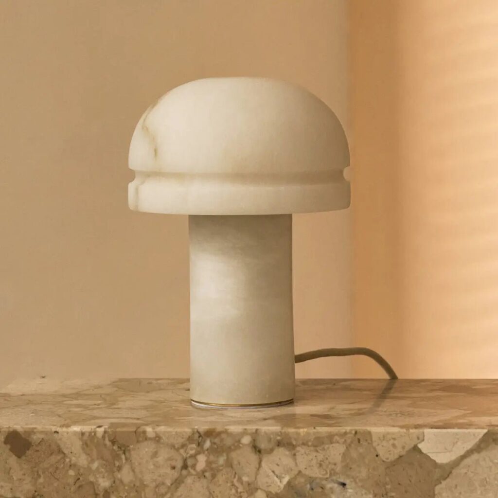 Leonardo Tischlampe Weiß - Alabaster - stilvolles Design