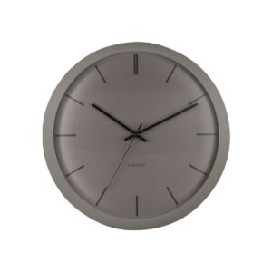 Aura Wanduhr Grau von Karlsson – elegante Eisen-Wanduhr im industriellen Design
