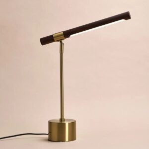 Livia Tischlampe Gold - elegante Metalllampe mit LED-Leuchten