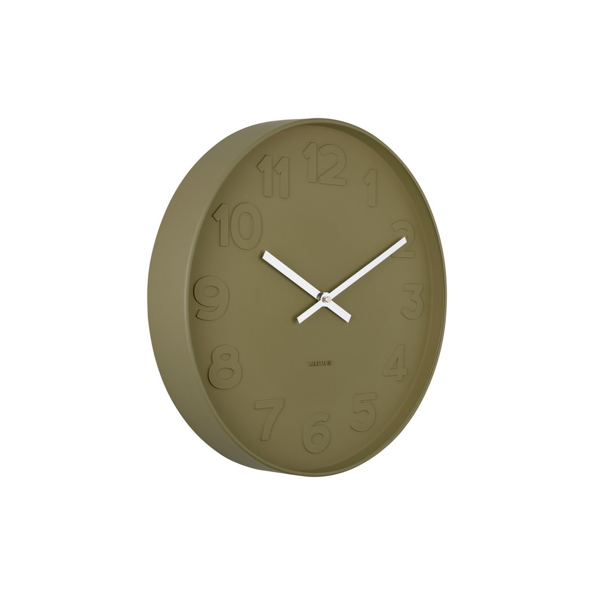 973ec9d2-9f1e-48a7-b9ef-8ff76deb8bc7_1200x1200_fill.jpg Oliv Wanduhr Dunkelgrün von Karlsson – minimalistisches Design aus Stahl