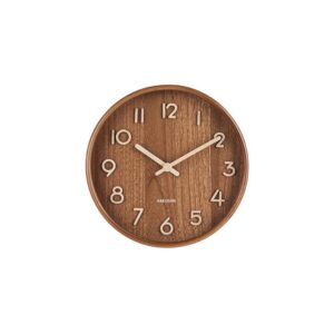 Mira Wanduhr Braun von Karlsson - elegante Wanduhr aus Walnussholz