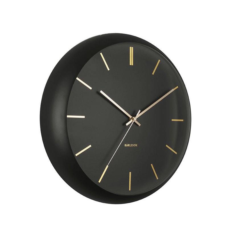 9fae3e35-1092-4c61-8fee-29c25f6ad653_1200x1200_fill.jpg Onyx Wanduhr Schwarz von Karlsson – elegantes Design mit goldenen Details