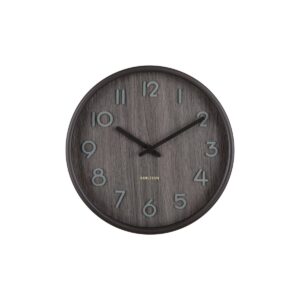 Toro Wanduhr Braun von Karlsson – elegante Wanduhr aus Walnussholz im Mid-Century-Look