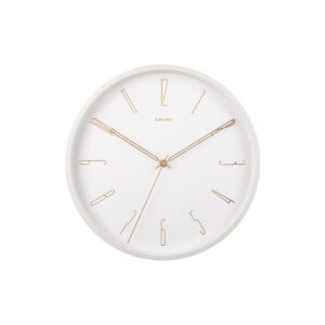 Bella Wanduhr Weiß von Karlsson – elegante Wanduhr aus Eisen