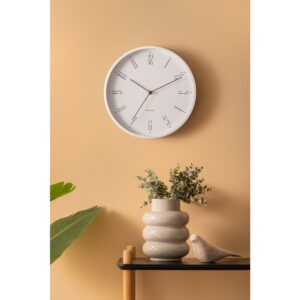 Sivo Wanduhr Weiß von Karlsson – elegante Wanduhr mit minimalistischem Design
