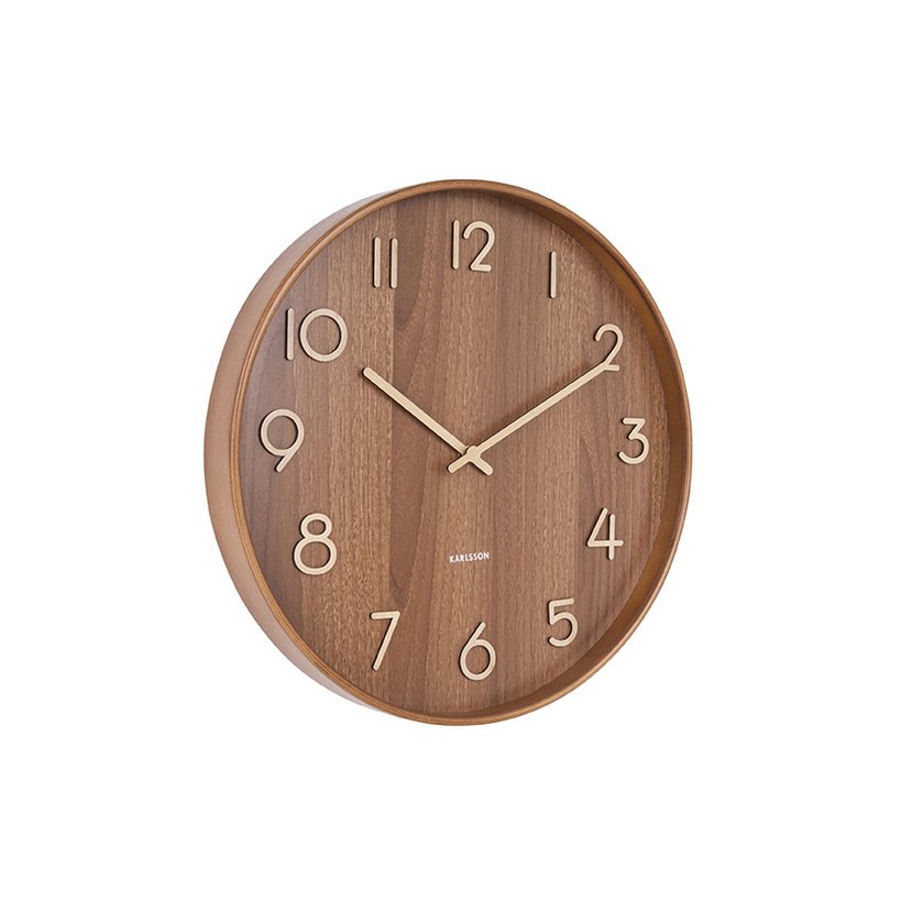 c3f813b2-0a39-4908-a1e1-d0e572cc844c_1200x1200_fill.jpg Woodra Wanduhr Dunkelbraun aus Walnussholz im Mid-Century-Look