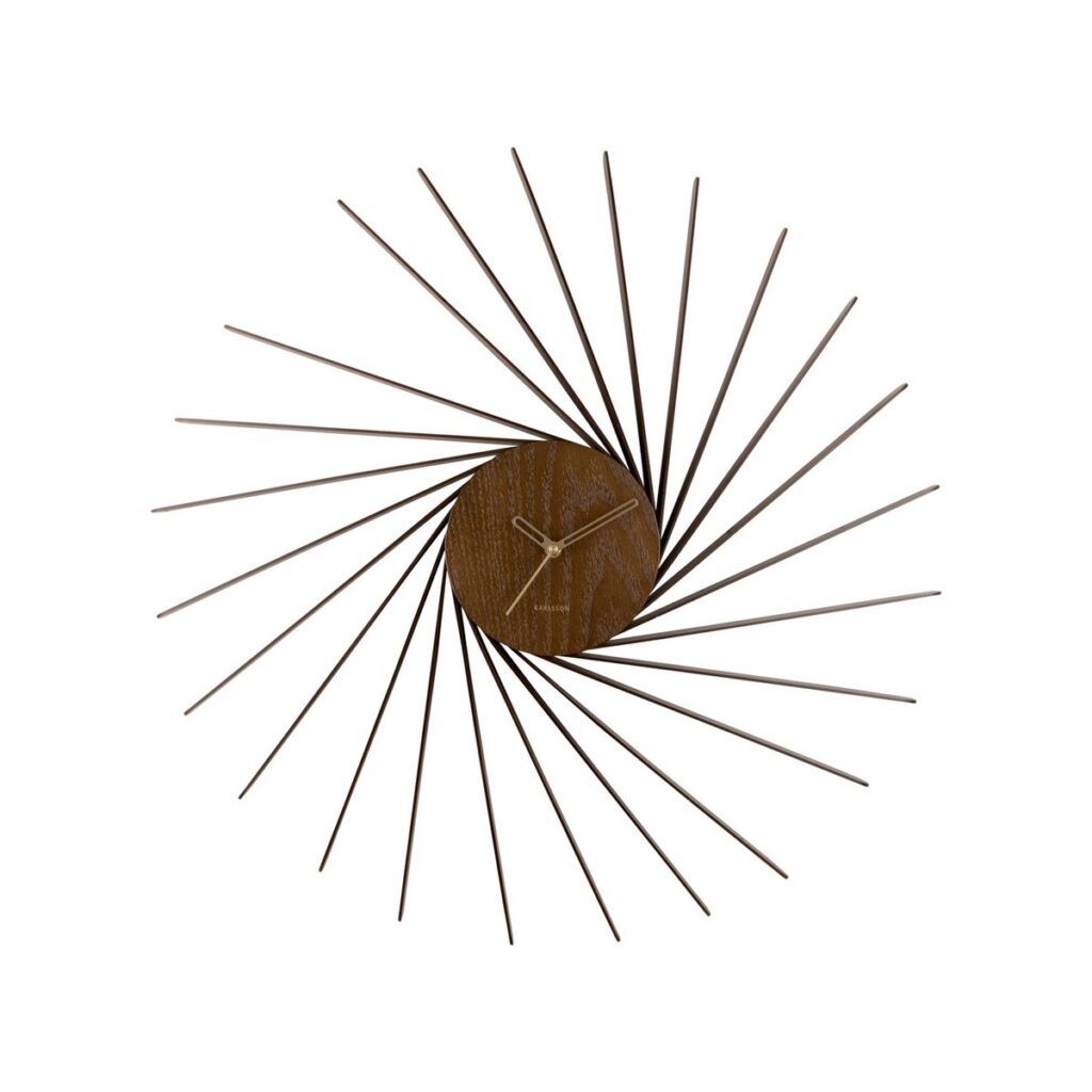 Enya Wanduhr Braun - stilvolles Design aus Holz