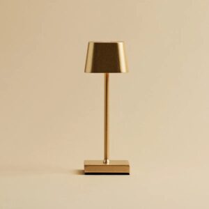 Sarphati Tischlampe Gold - elegante, kabellose Tischlampe mit dimmbarer LED-Technologie