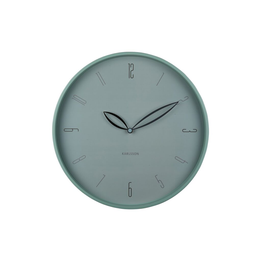 Blumini Wanduhr Blau von Boxtel & Buijs – elegante Wanduhr mit klassischem Gehäuse