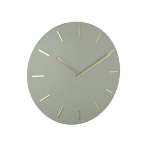 Clari Wanduhr Grau - moderne Wanduhr mit goldenen Details