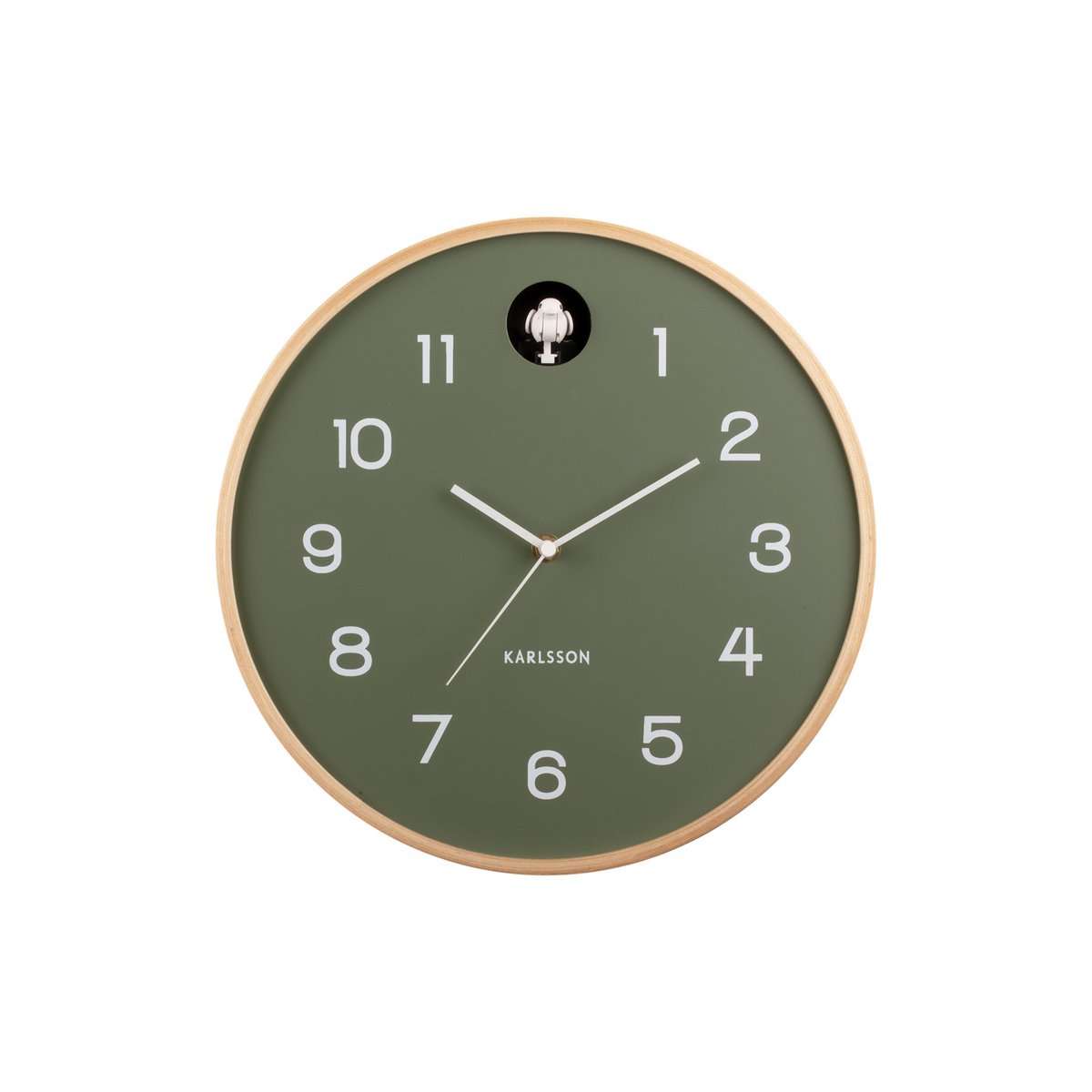 d9c353bc-6e60-4046-a858-df7b7ecf32c3_1200x1200_fill.jpg Kukko Wanduhr Kuckuck Dunkelgrün - Holzdesign, 32 cm