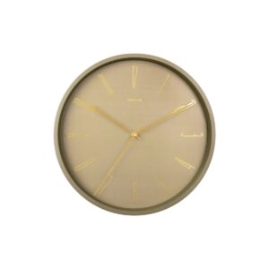 Liora Wanduhr Moosgrün - elegante Wanduhr aus Eisen mit schlichtem Design