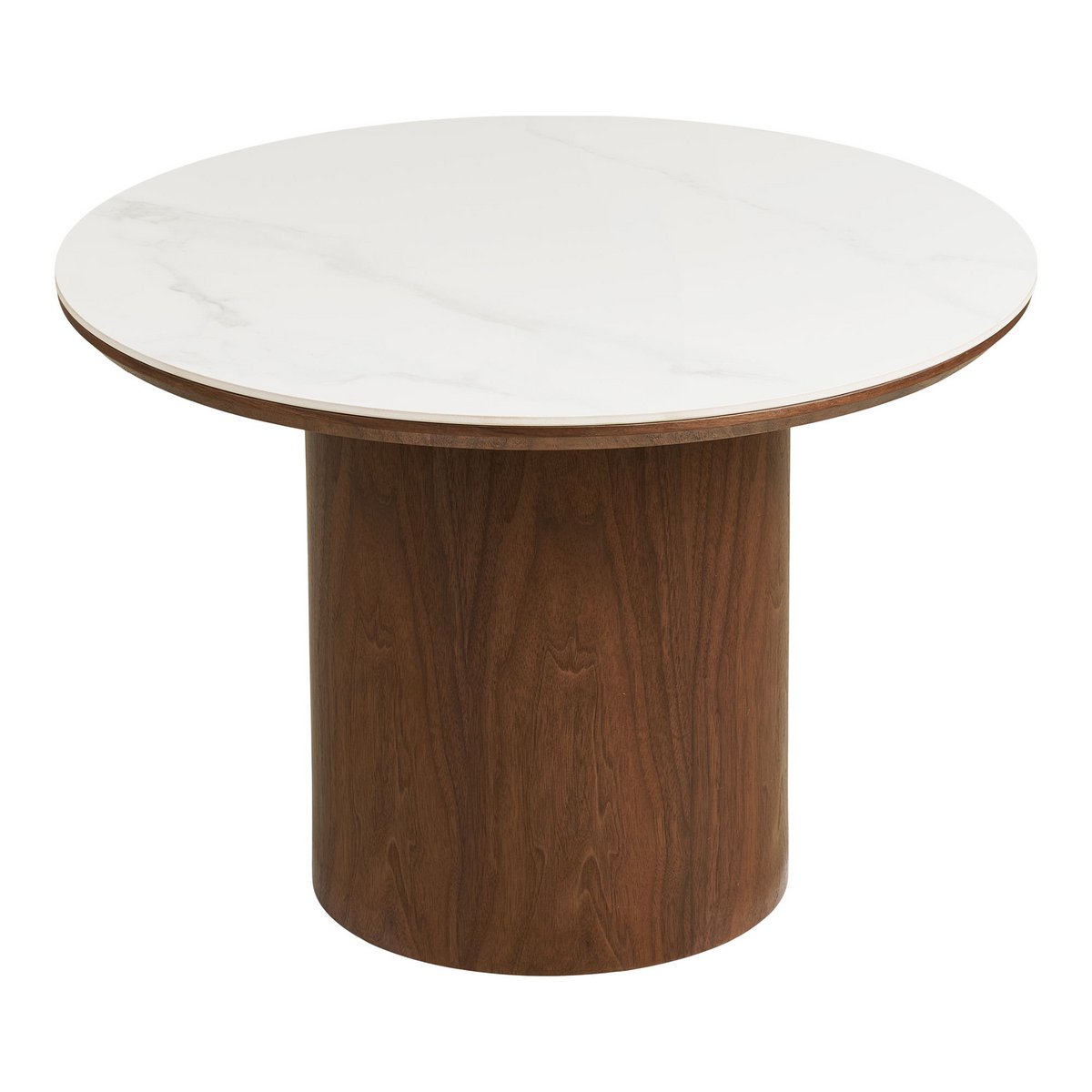 805122c5-c028-41e1-bfb4-7c66a7868edc_1200x1200_fill.jpg Noli Couchtisch, Tischplatte aus Keramik/Eschenfurnier, weiß/dunkelbraun, ø60x42 cm – Bild 1